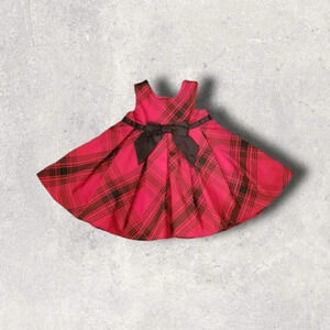 3/6M Koala Baby Red Plaid Dress